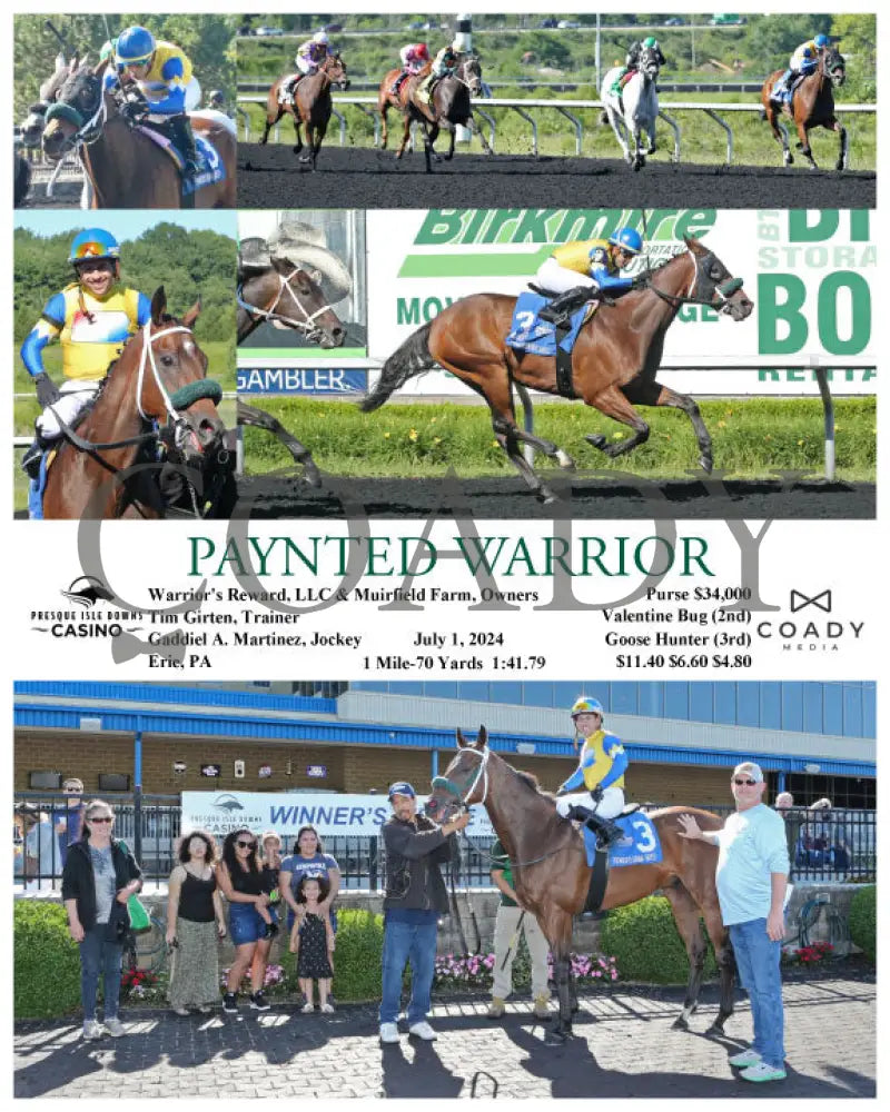 Paynted Warrior - 07-01-24 R06 Pid Presque Isle Downs