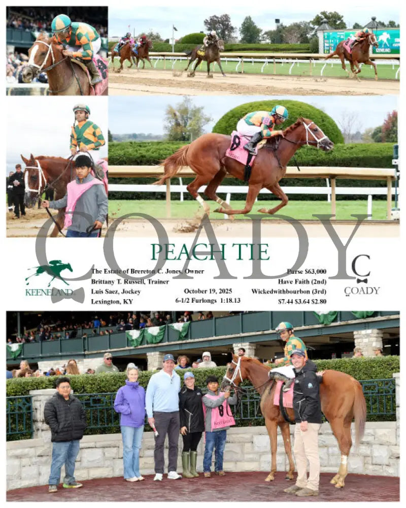PEACH TIE - 101925 - Race 03 - KEE Keeneland