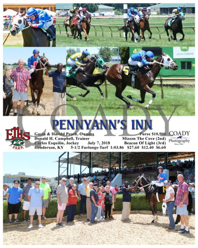 Pennyann’s Inn - 070718 Race 03 Elp Ellis Park