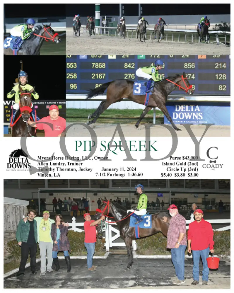 Pip Squeek - 01-11-24 R03 Ded Delta Downs