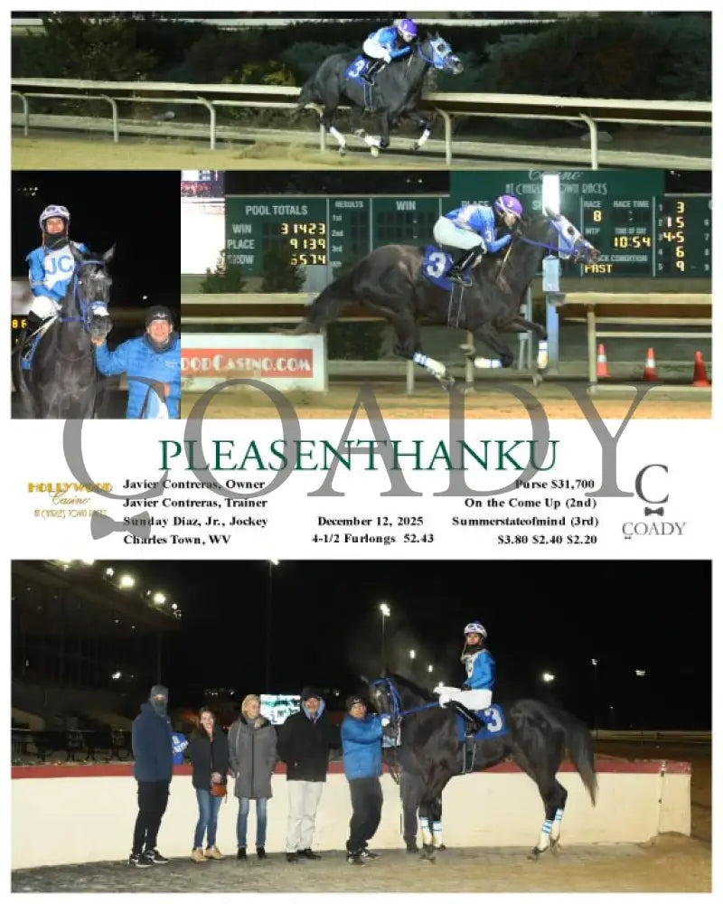 PLEASENTHANKU - 12-12-25 - R08 - CT Hollywood Casino at Charles Town Races