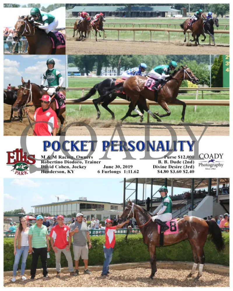 Pocket Personality - 06-30-19 R03 Elp Ellis Park