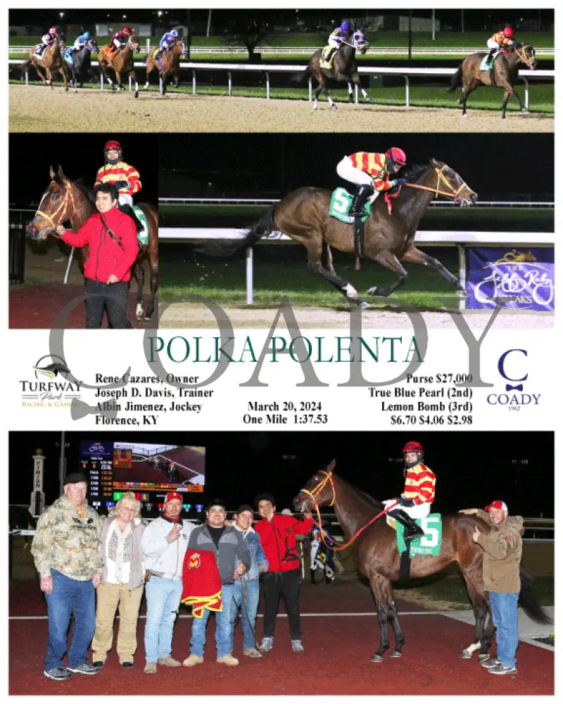 Polka Polenta - 03 - 20 - 24 R06 Tp Turfway Park
