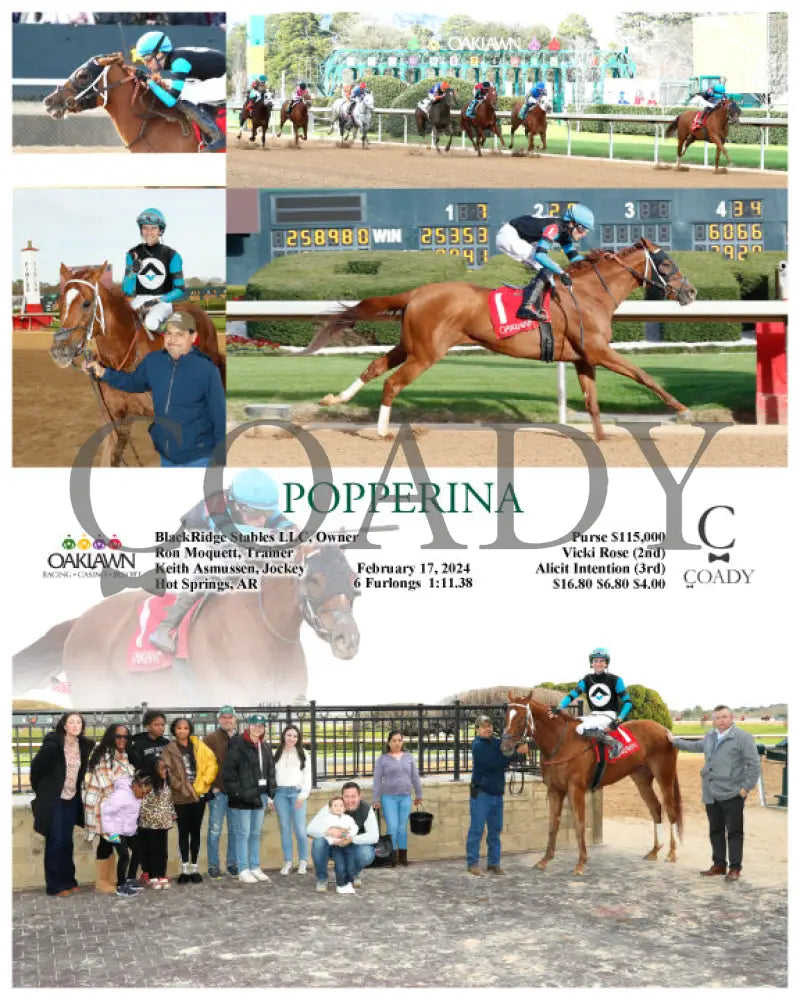 Popperina - 02-17-24 R07 Op Oaklawn Park