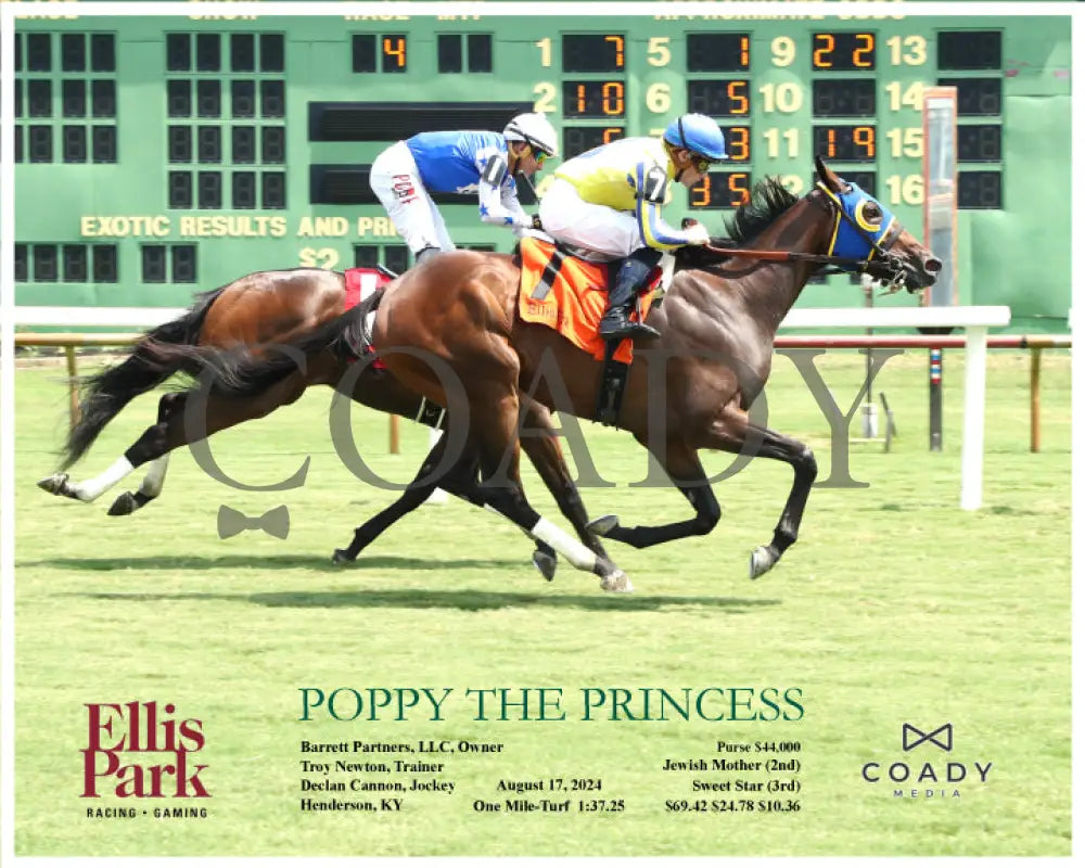 Poppy The Princess - 08-17-24 R04 Elp Action Ellis Park