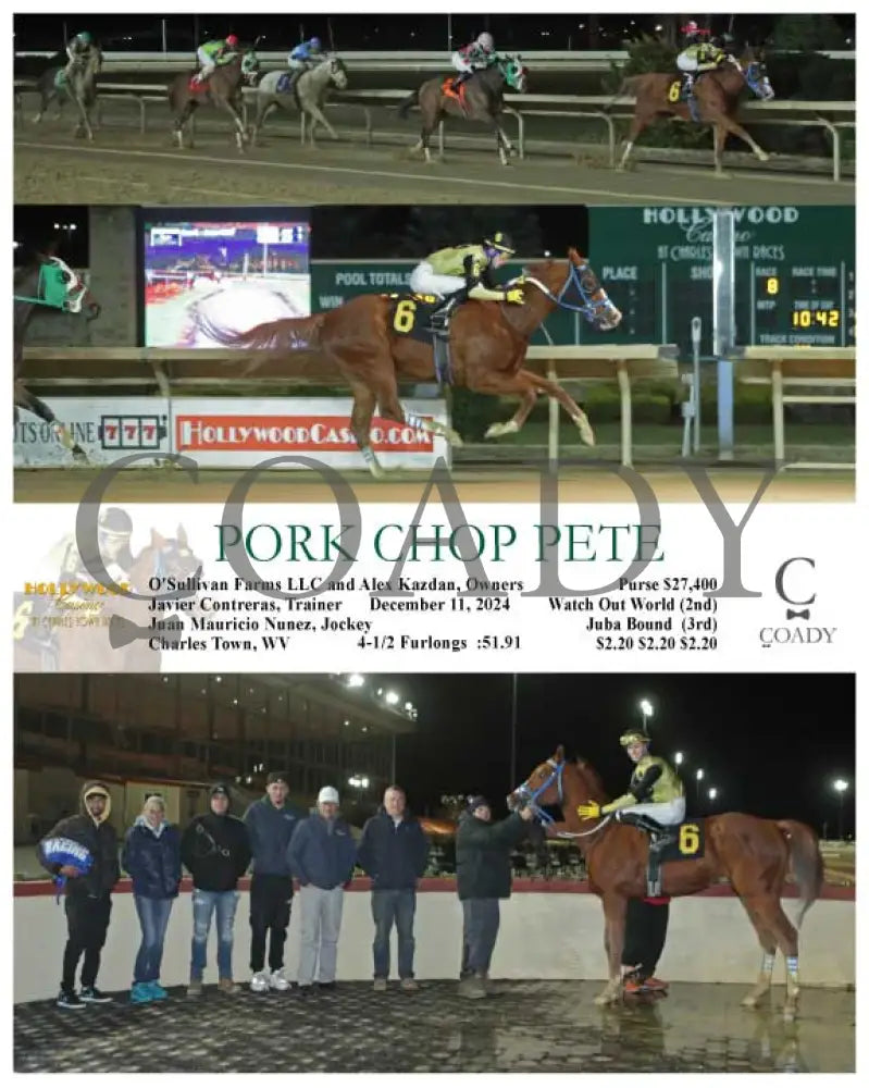 Pork Chop Pete - 12-11-24 R08 Ct Hollywood Casino At Charles Town Races