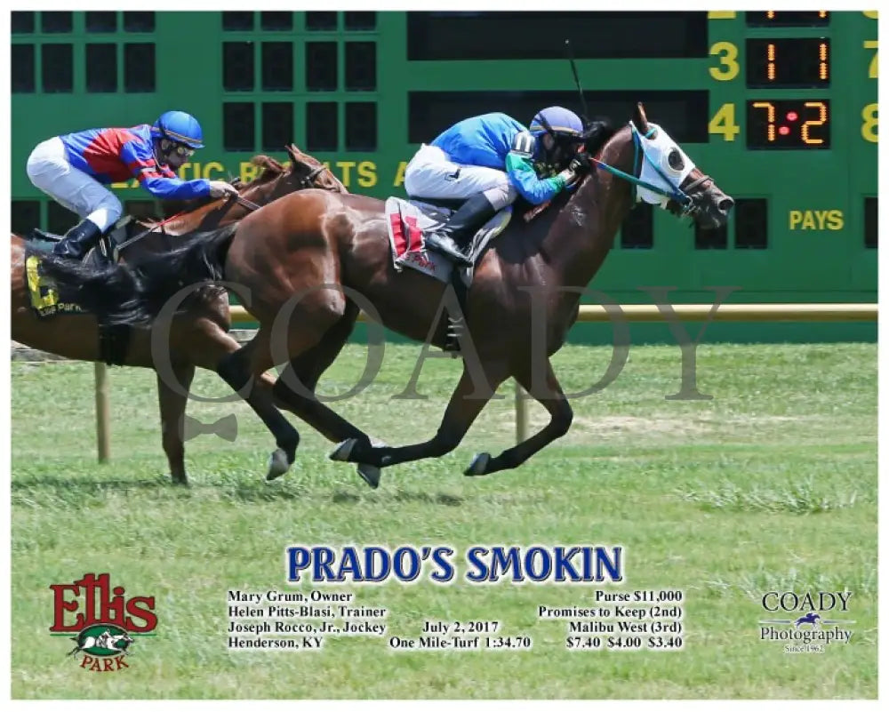 Prado’s Smokin - 070217 Race 01 Elp A Ellis Park