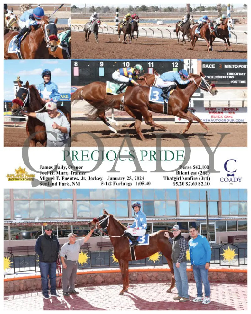Precious Pride - 01-25-24 R03 Sun Sunland Park