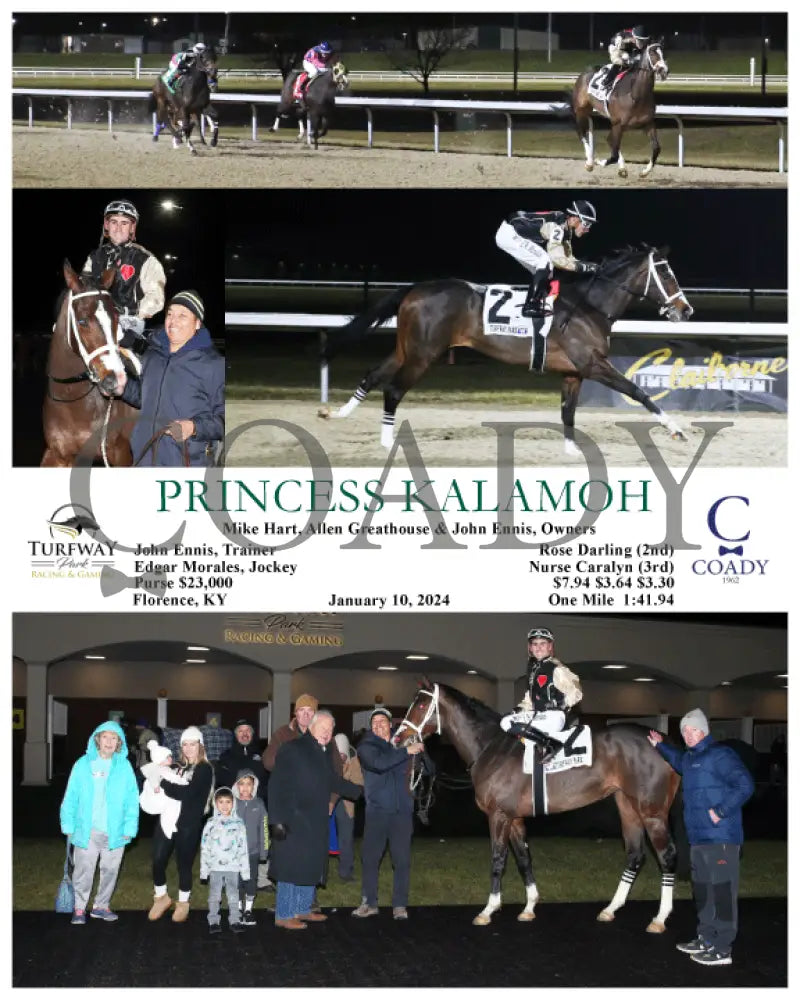 Princess Kalamoh - 01-10-24 R02 Tp Turfway Park