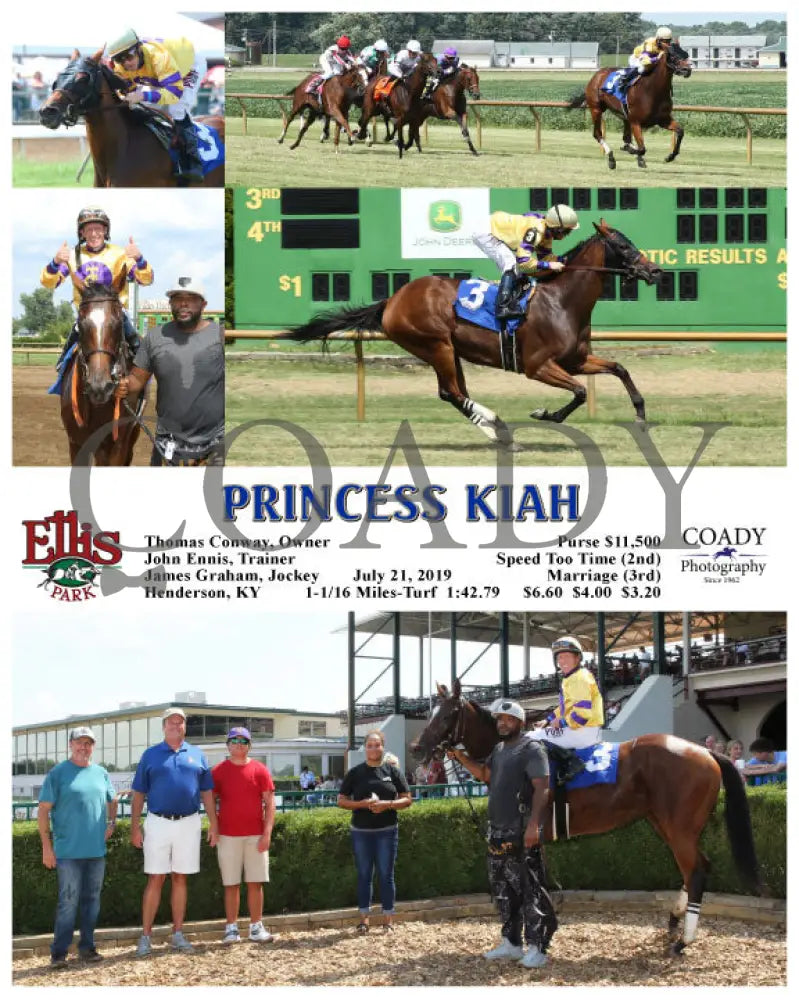 Princess Kiah - 07-21-19 R06 Elp Ellis Park