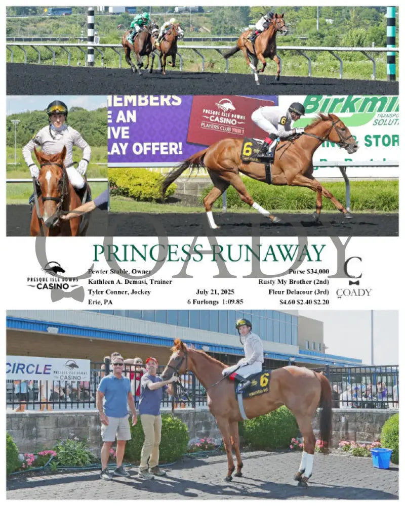PRINCESS RUNAWAY - 07-21-25 - R03 - PID Presque Isle Downs