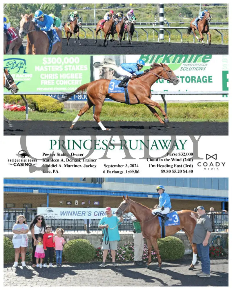 Princess Runaway - 09-03-24 R03 Pid Presque Isle Downs