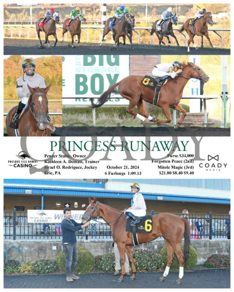 Princess Runaway - 10-21-24 R06 Pid Presque Isle Downs