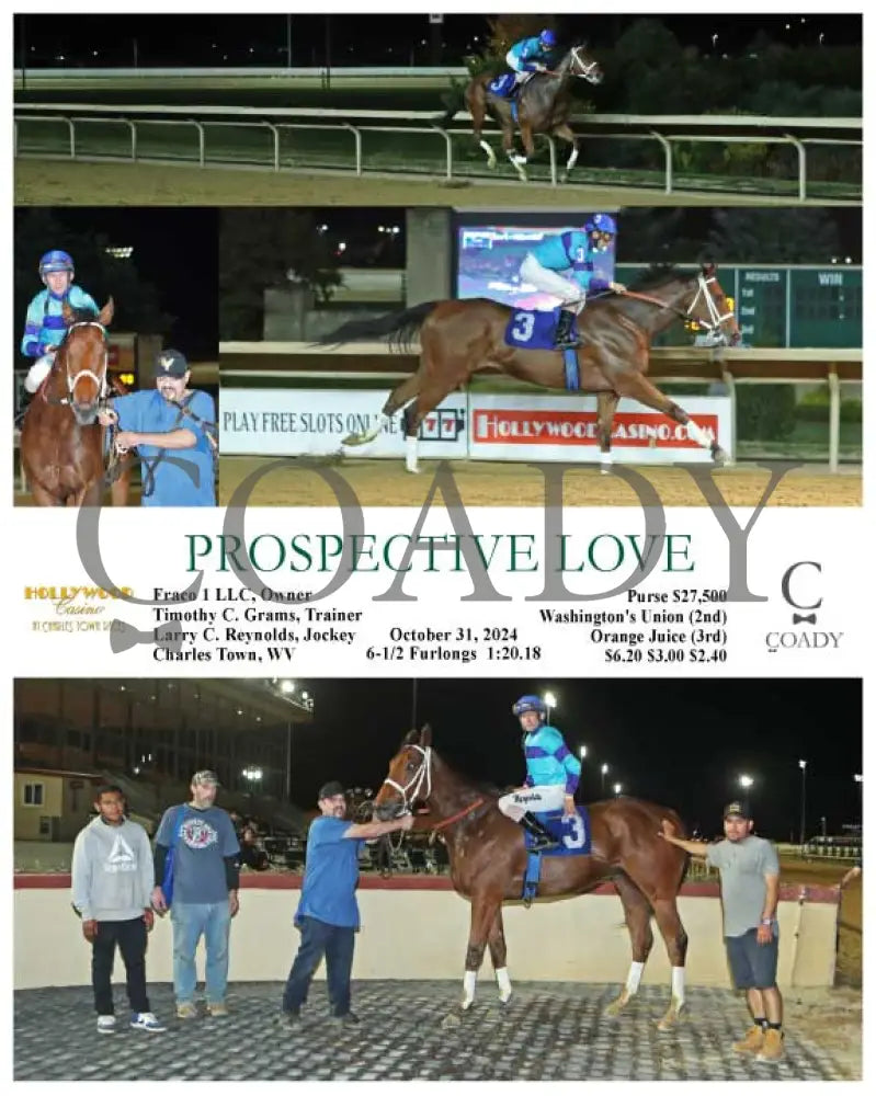 Prospective Love - 10-31-24 R04 Ct Hollywood Casino At Charles Town Races