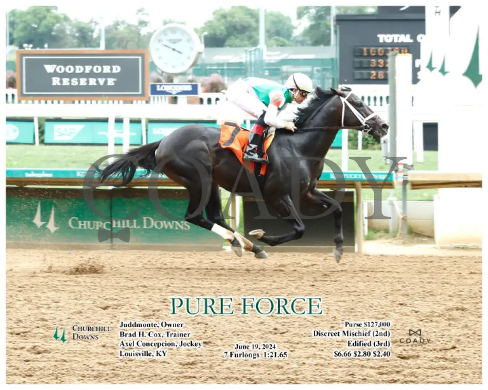 Pure Force - 06-19-24 R07 Cd Action Churchill Downs
