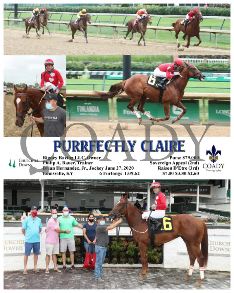 Purrfectly Claire - 06-27-20 R01 Cd Churchill Downs