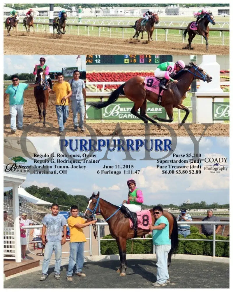 Purrpurrpurr - 061115 Race 08 Btp Belterra Park