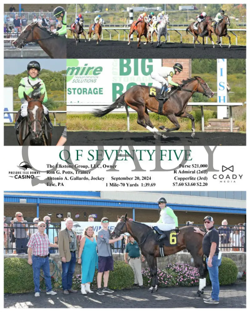 Q F Seventy Five - 09-20-24 R02 Pid Presque Isle Downs