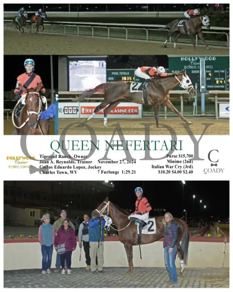 Queen Nefertari - 11-27-24 R04 Ct Hollywood Casino At Charles Town Races