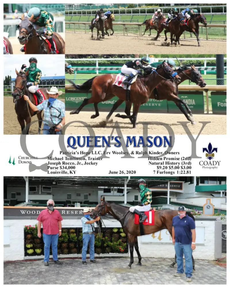 Queen’s Mason - 06-26-20 R06 Cd Churchill Downs