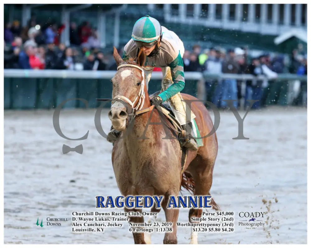 Raggedy Annie - 11-23-19 R05 Cd Action 2 Churchill Downs