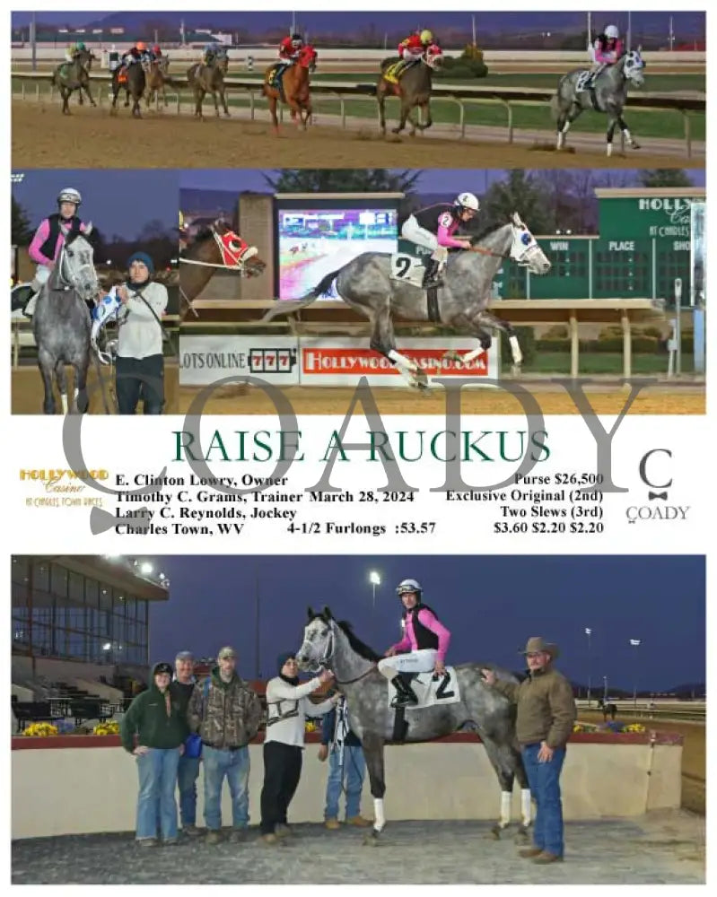 Raise A Ruckus - 03 - 28 - 24 R02 Ct Hollywood Casino At Charles Town Races