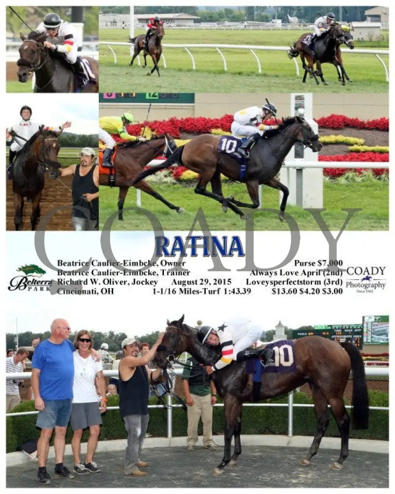 Ratina - 082915 Race 07 Btp Belterra Park