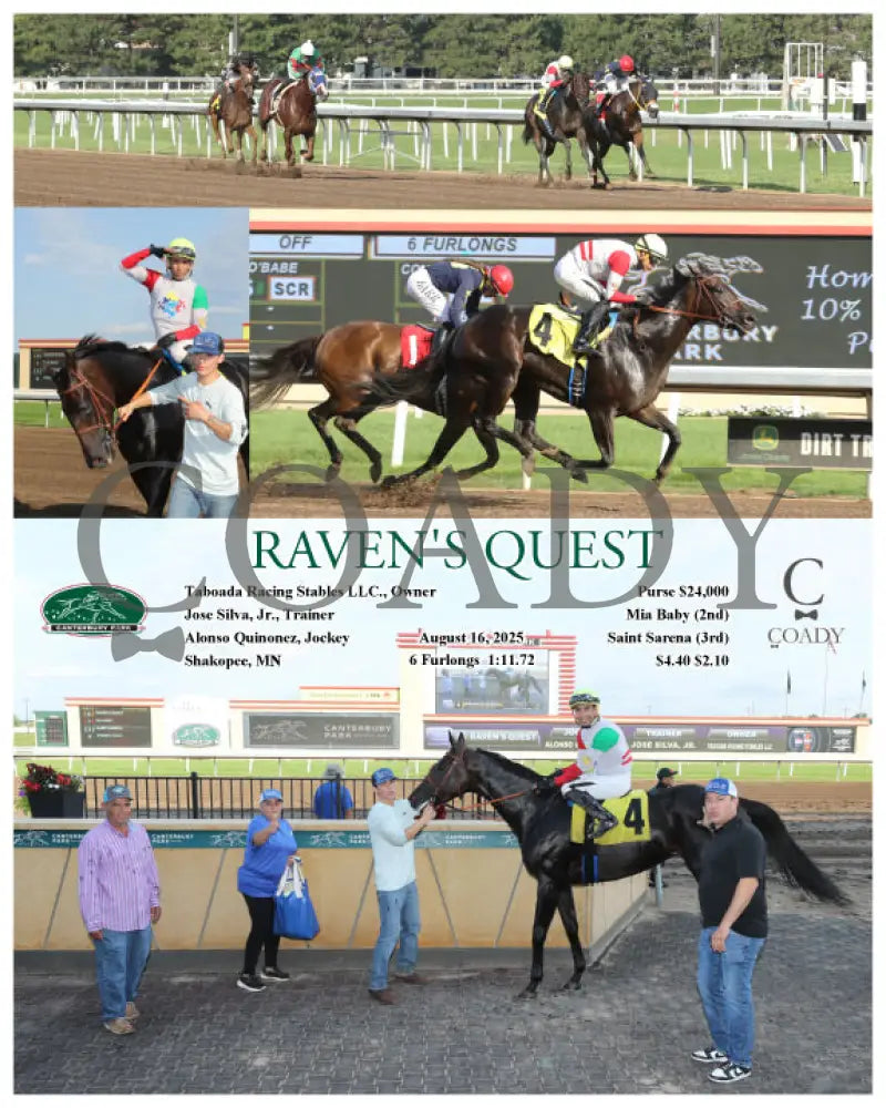 RAVEN’S QUEST - 08-16-25 - R02 - CBY Canterbury Park