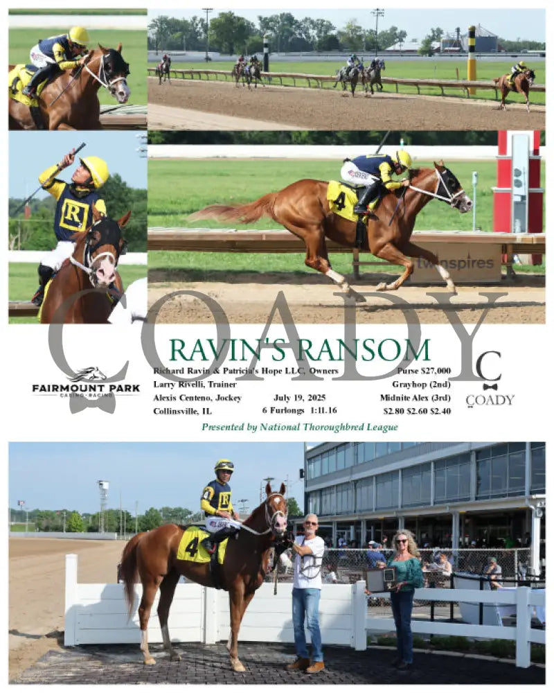 RAVIN’S RANSOM - 07-19-25 - R03 - FP Fanduel Sportsbook Horse Racing