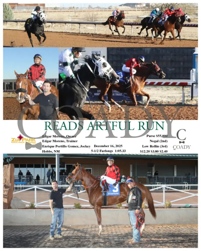 READS ARTFUL RUN - 12-16-25 - R09 - ZIA - Coady Media - Kurtis Coady Photography