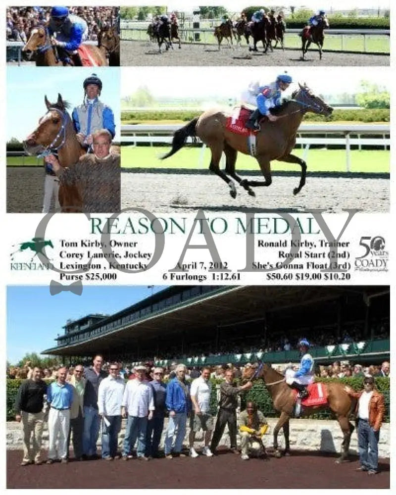 Reason To Medal - 040712 Race 04 Keeneland