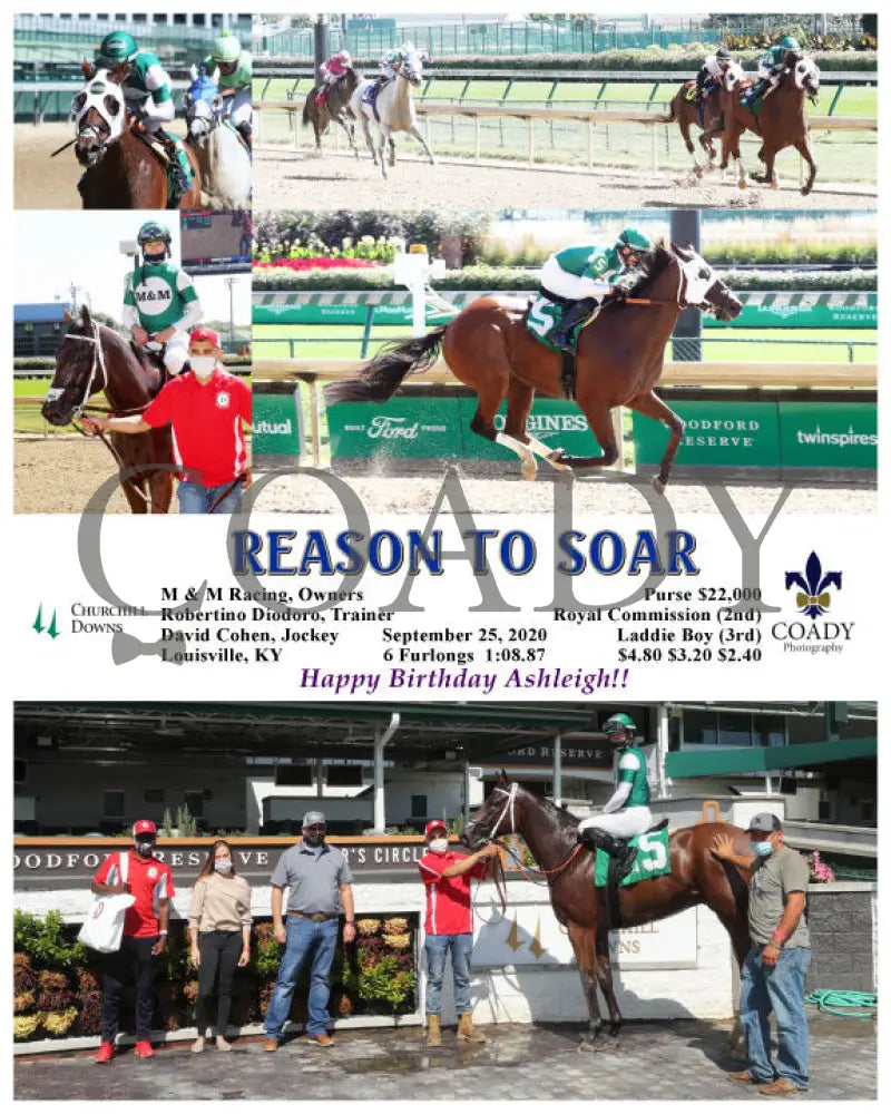 Reason To Soar - 09-25-20 R01 Cd Churchill Downs