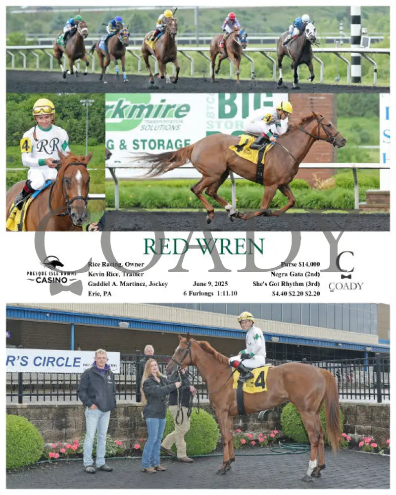 RED WREN - 06-09-25 - R01 - PID Presque Isle Downs