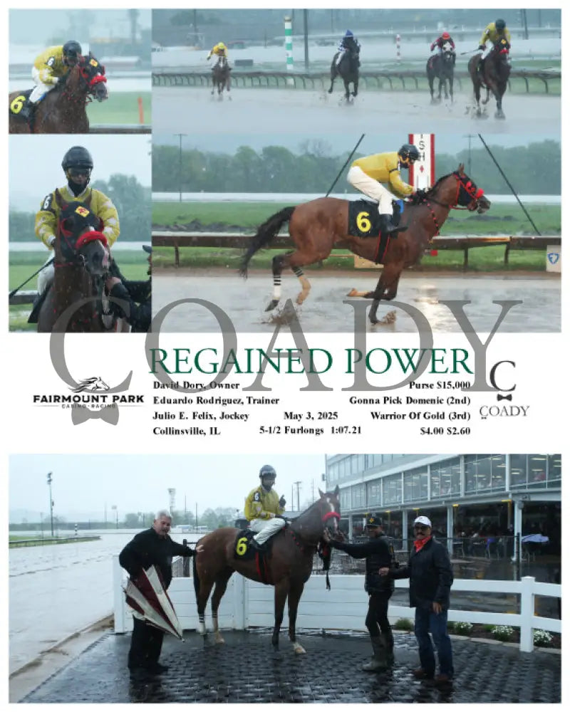 REGAINED POWER - 05-03-25 - R01 - FP Fanduel Sportsbook Horse Racing