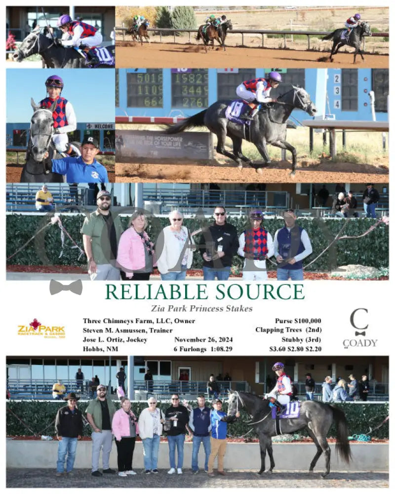 Reliable Source - Zia Park Princess Stakes 11-26-24 R08 Zia