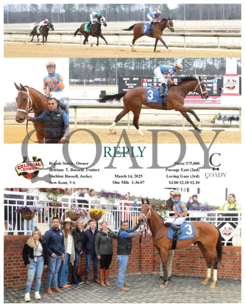 REPLY - 03-14-25 - R05 - CNL Colonial Downs