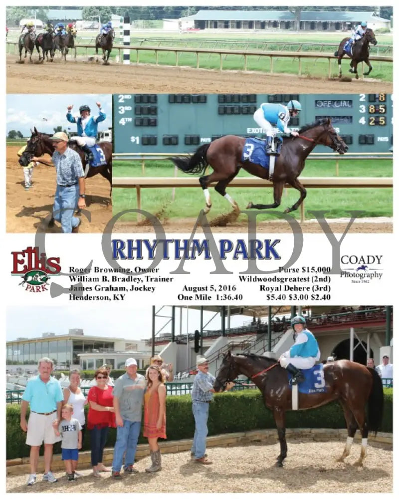 Rhythm Park - 080516 Race 04 Elp Ellis Park