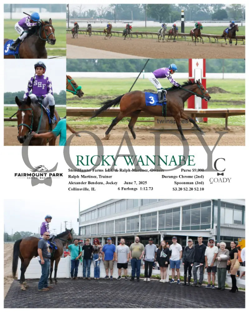 RICKY WANNABE - 06-07-25 - R02 - FP Fanduel Sportsbook Horse Racing
