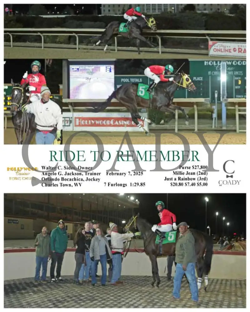 Ride To Remember - 02-07-25 R03 Ct Hollywood Casino At Charles Town Races