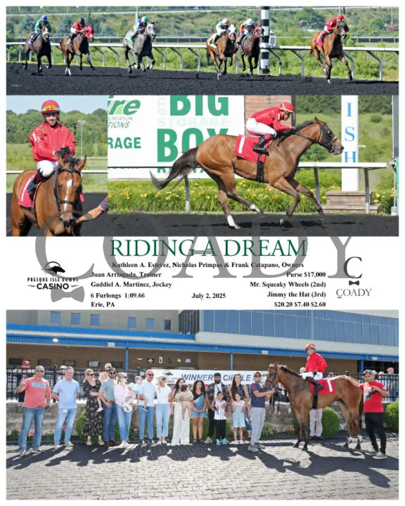 RIDING A DREAM - 07-02-25 - R04 - PID Presque Isle Downs