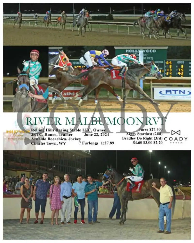 River Malbumoonrvf - 06-22-24 R05 Ct Hollywood Casino At Charles Town Races