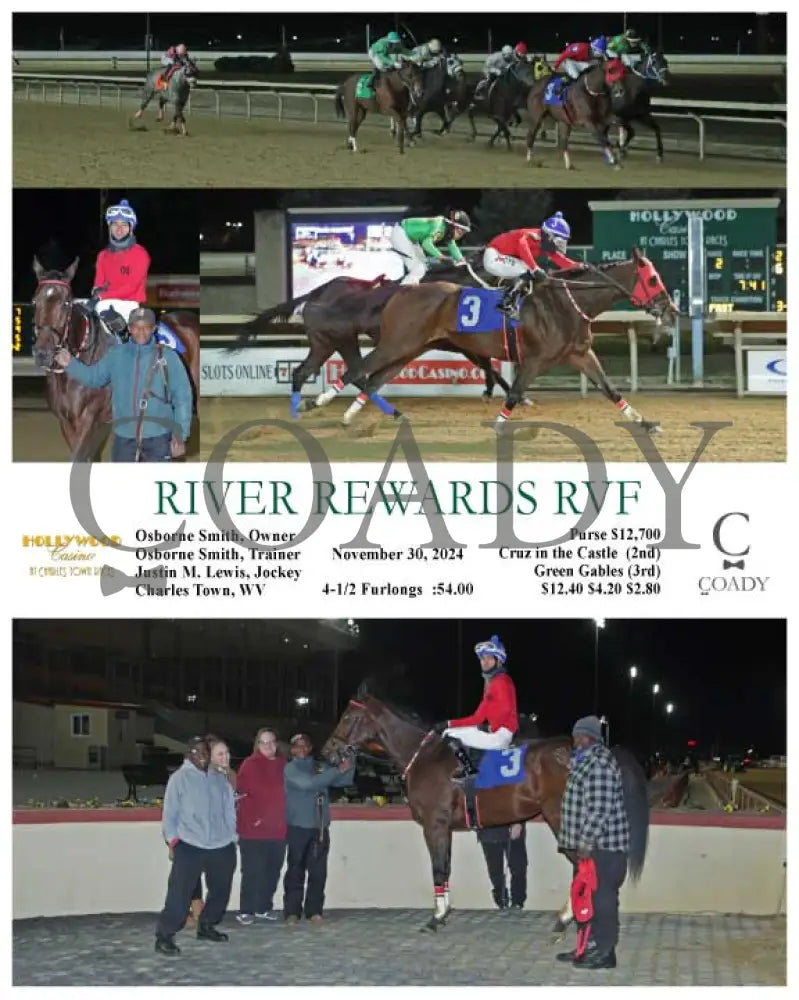 River Rewards Rvf - 11-30-24 R02 Ct Hollywood Casino At Charles Town Races