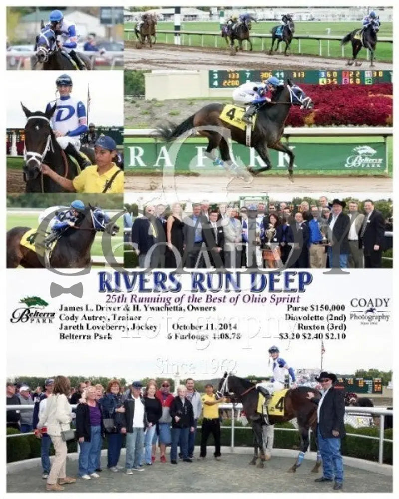 Rivers Run Deep - 101114 Race 06 Btp Belterra Park