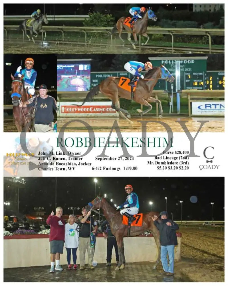 Robbielikeshim - 09-27-24 R07 Ct Hollywood Casino At Charles Town Races