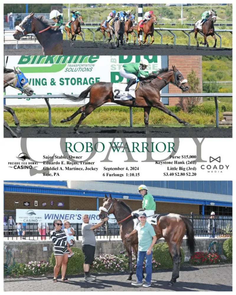 Robo Warrior - 09-04-24 R01 Pid Presque Isle Downs