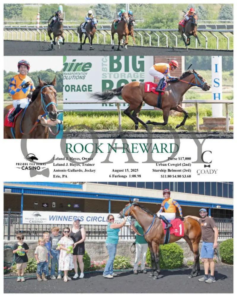 ROCK N REWARD - 08-15-25 - R02 - PID Presque Isle Downs
