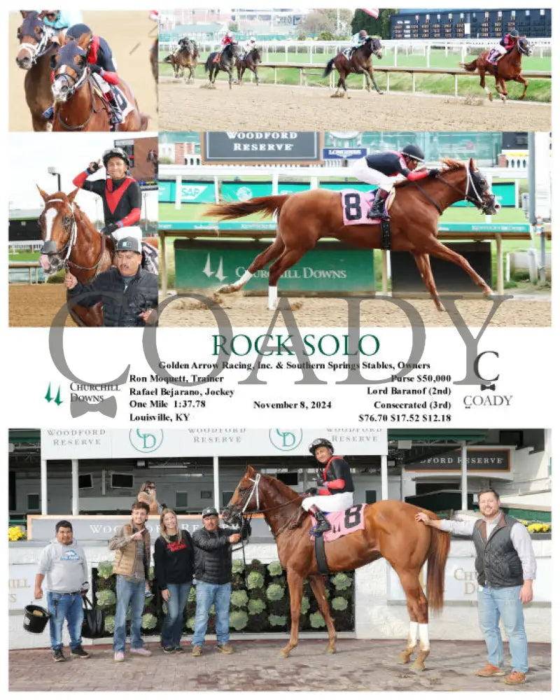 Rock Solo - 11-08-24 R04 Cd Churchill Downs