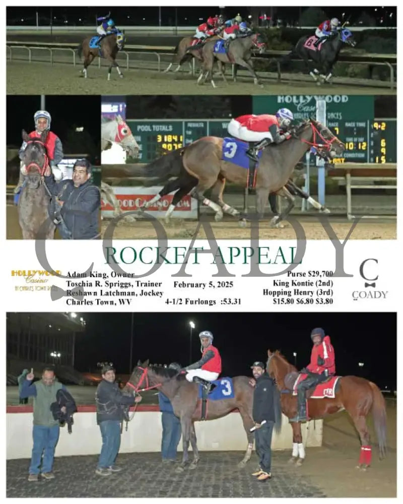 Rocket Appeal - 02-05-25 R07 Ct Hollywood Casino At Charles Town Races
