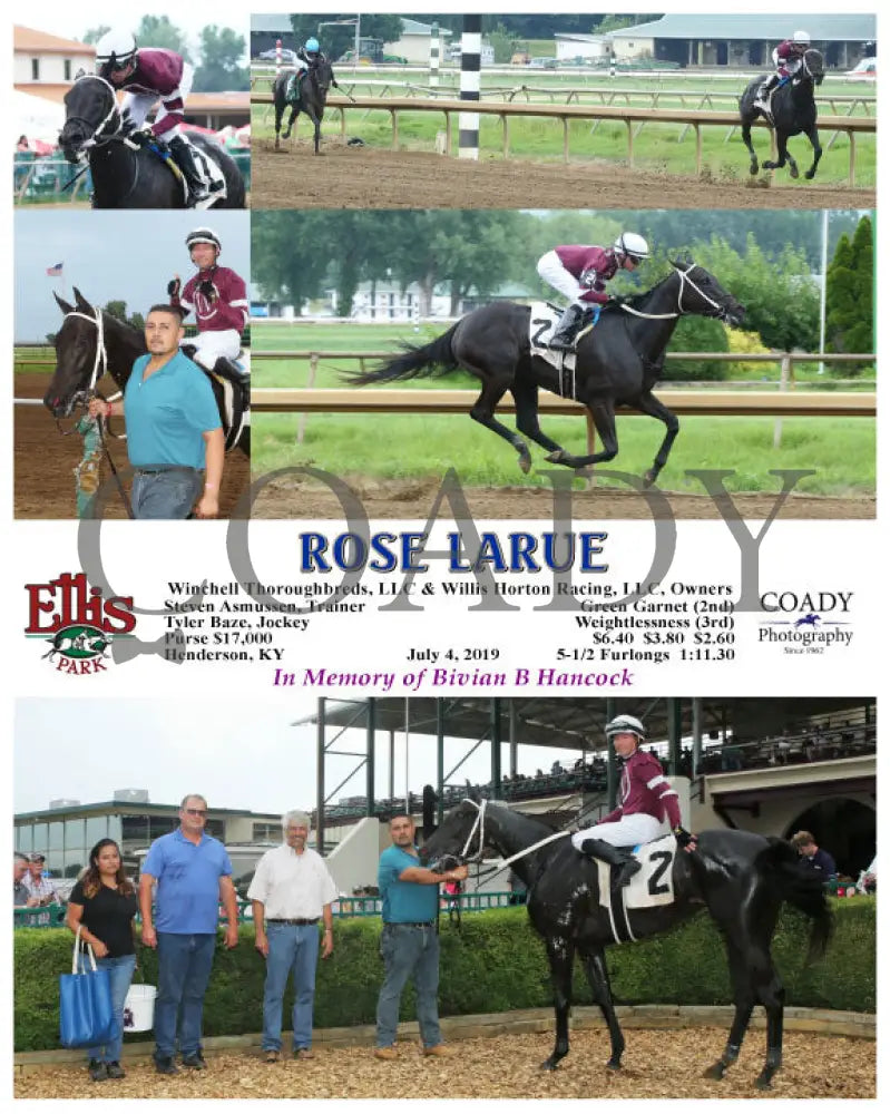 Rose Larue - 07-04-19 R01 Elp Ellis Park
