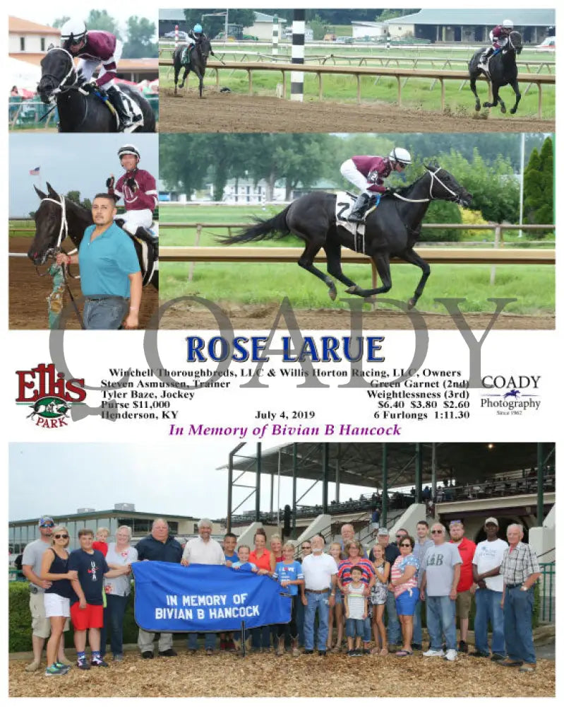 Rose Larue - 07-04-19 R01 Elp Group Ellis Park